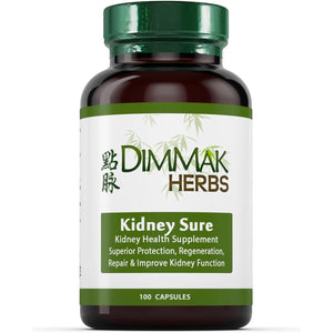 Dimmak Herbs Certified Organic Kidney Sure Health Supplement – 100 Caps 400Mg