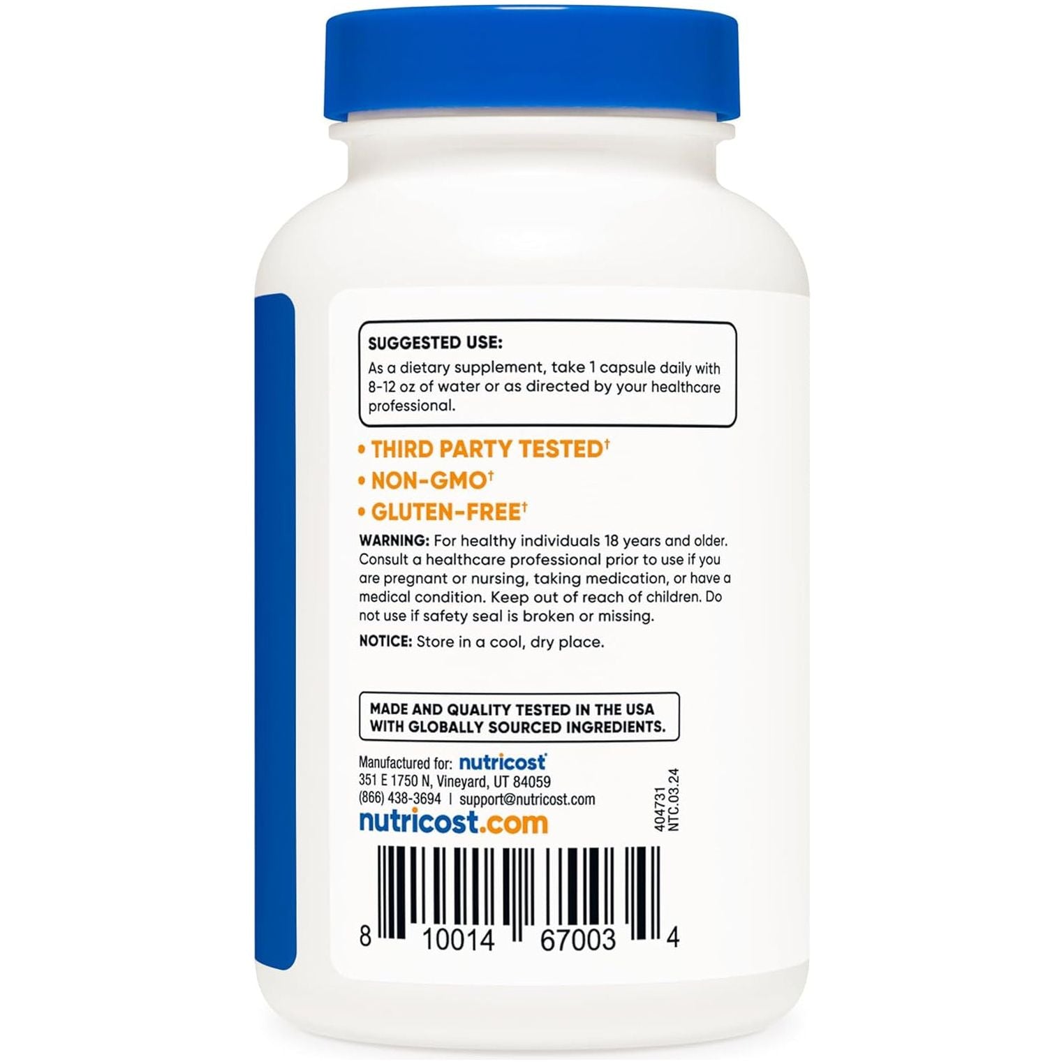 Nutricost Bromelain 500Mg, 120 Vegetarian Capsules - Bromelain (1200 GDU)