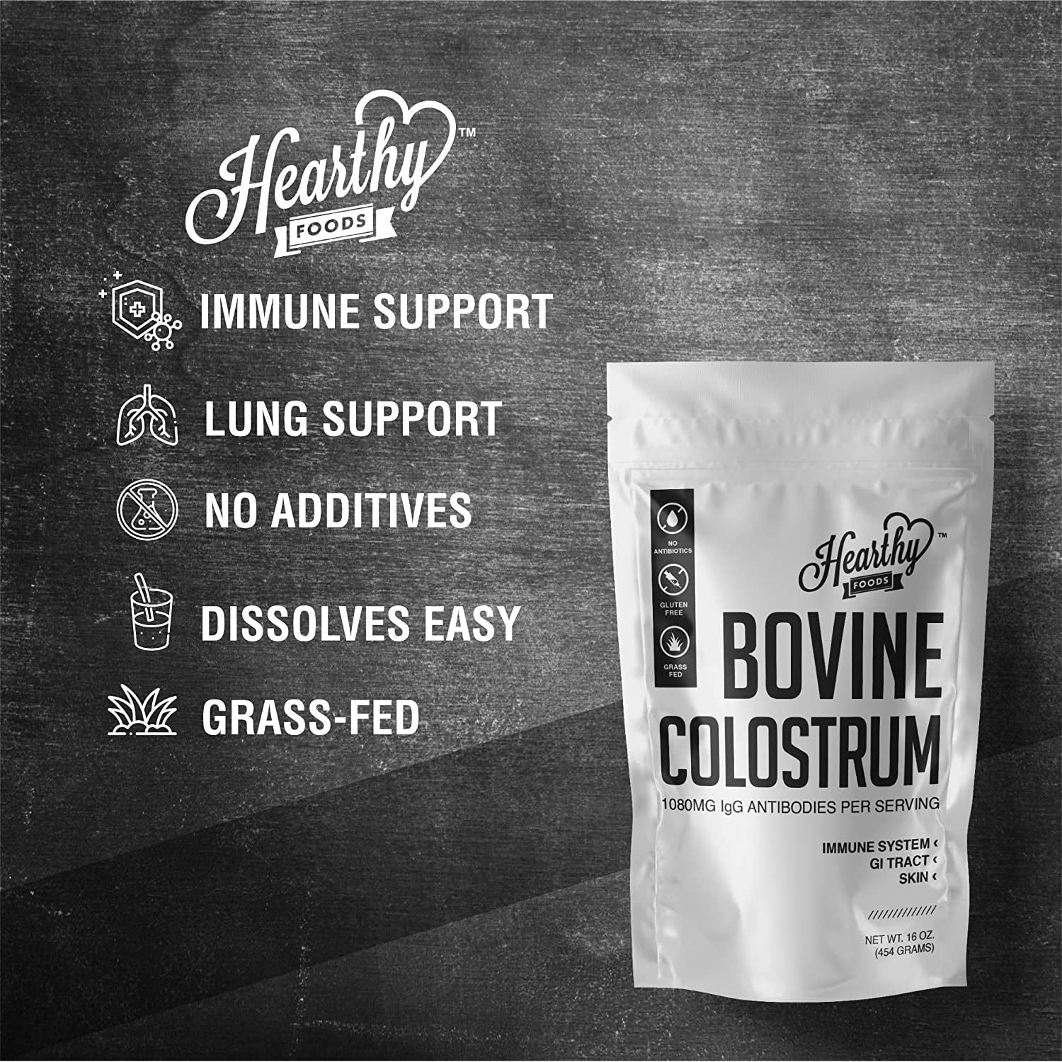Bovine Colostrum Powder - Upto 30% IGG, Leaky Gut Repair Supplements,  90 Servings