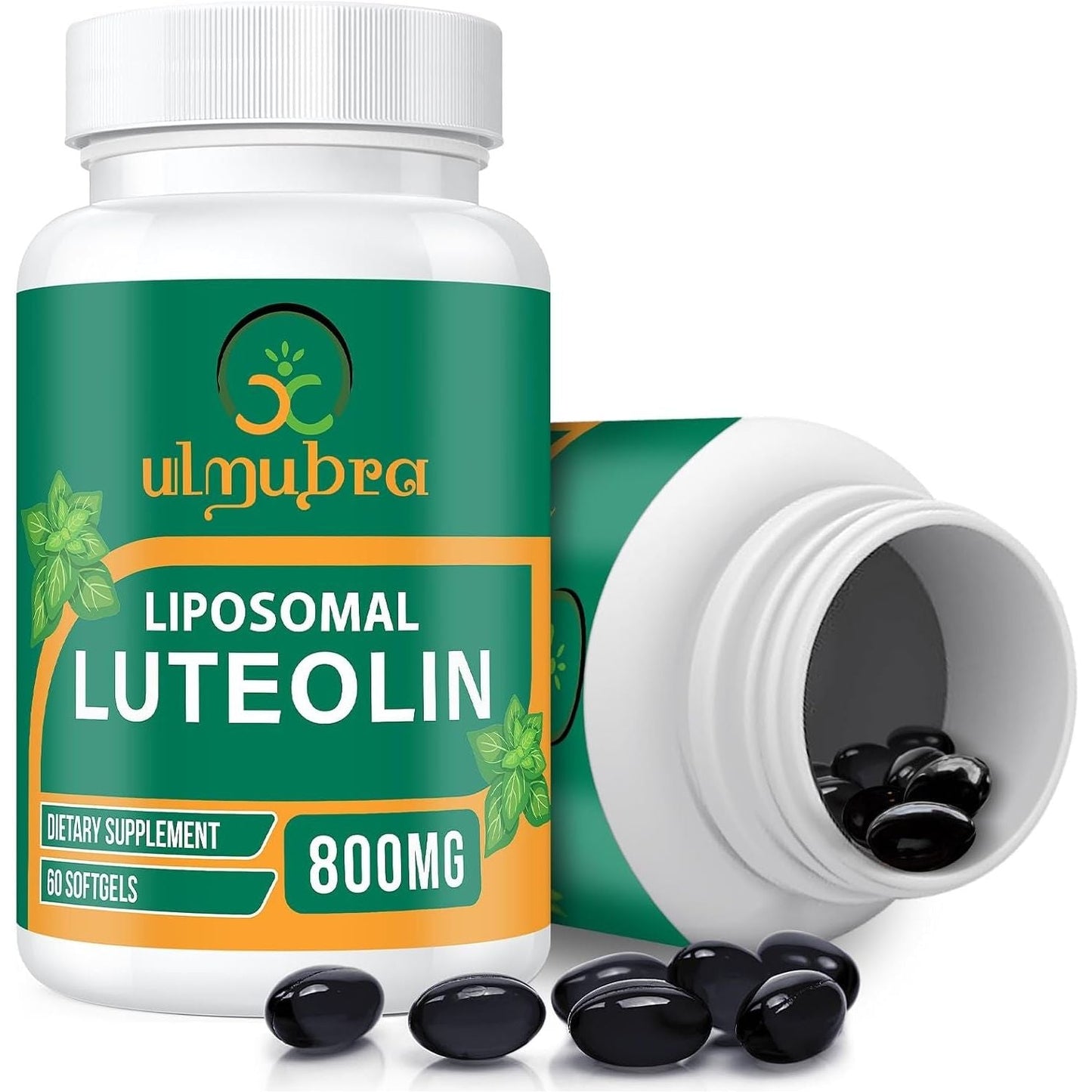 800 MG Liposomal Luteolin Supplement - Premium Antioxidant Supplement for Brain & Overall Well-Being 60 Softgels