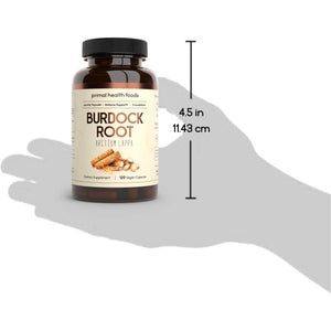 Organic Burdock Root Capsules 1000 Mg - Circulation, Blood, Immune, Thyroid, Skin and Joint Support 60 Servings