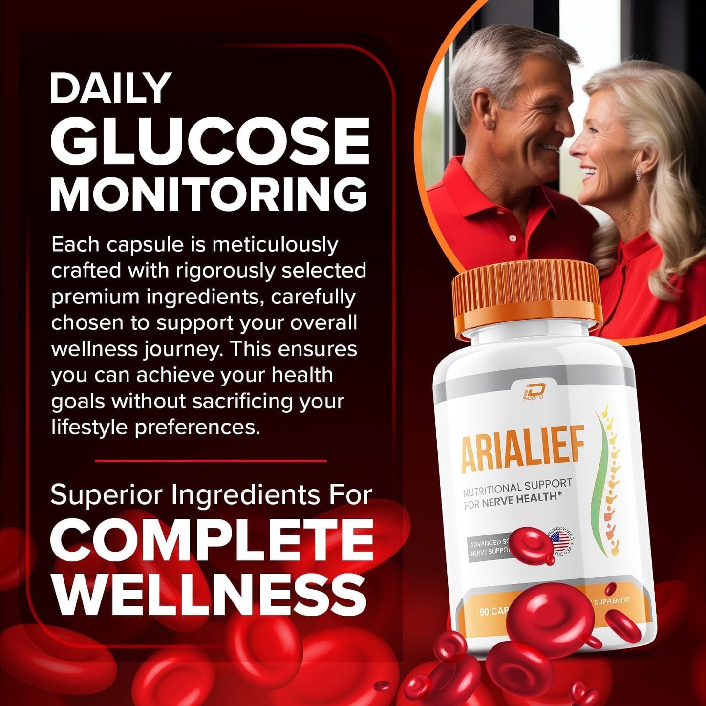 Arialief, All Natural Formula to Maintain Healthy Levels (60 Capsules)