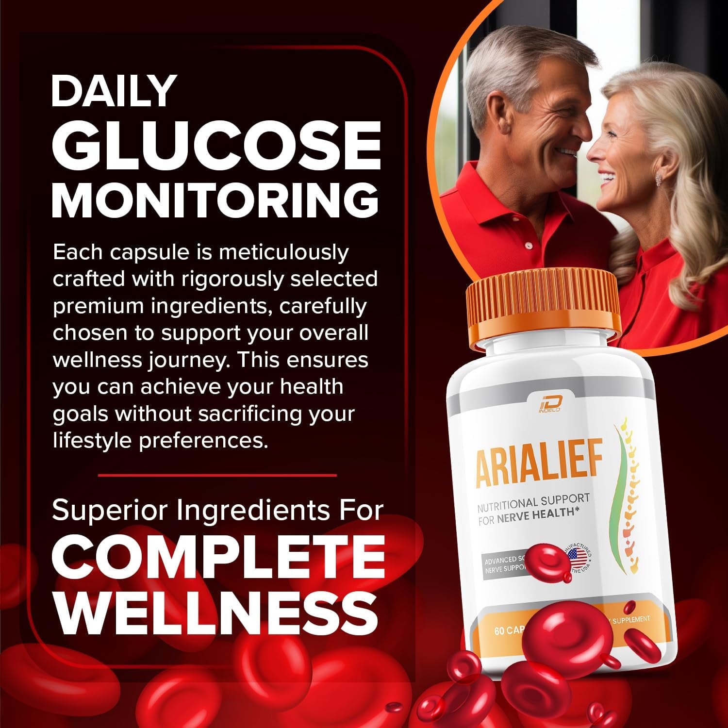 Arialief, All Natural Formula to Maintain Healthy Levels (60 Capsules)