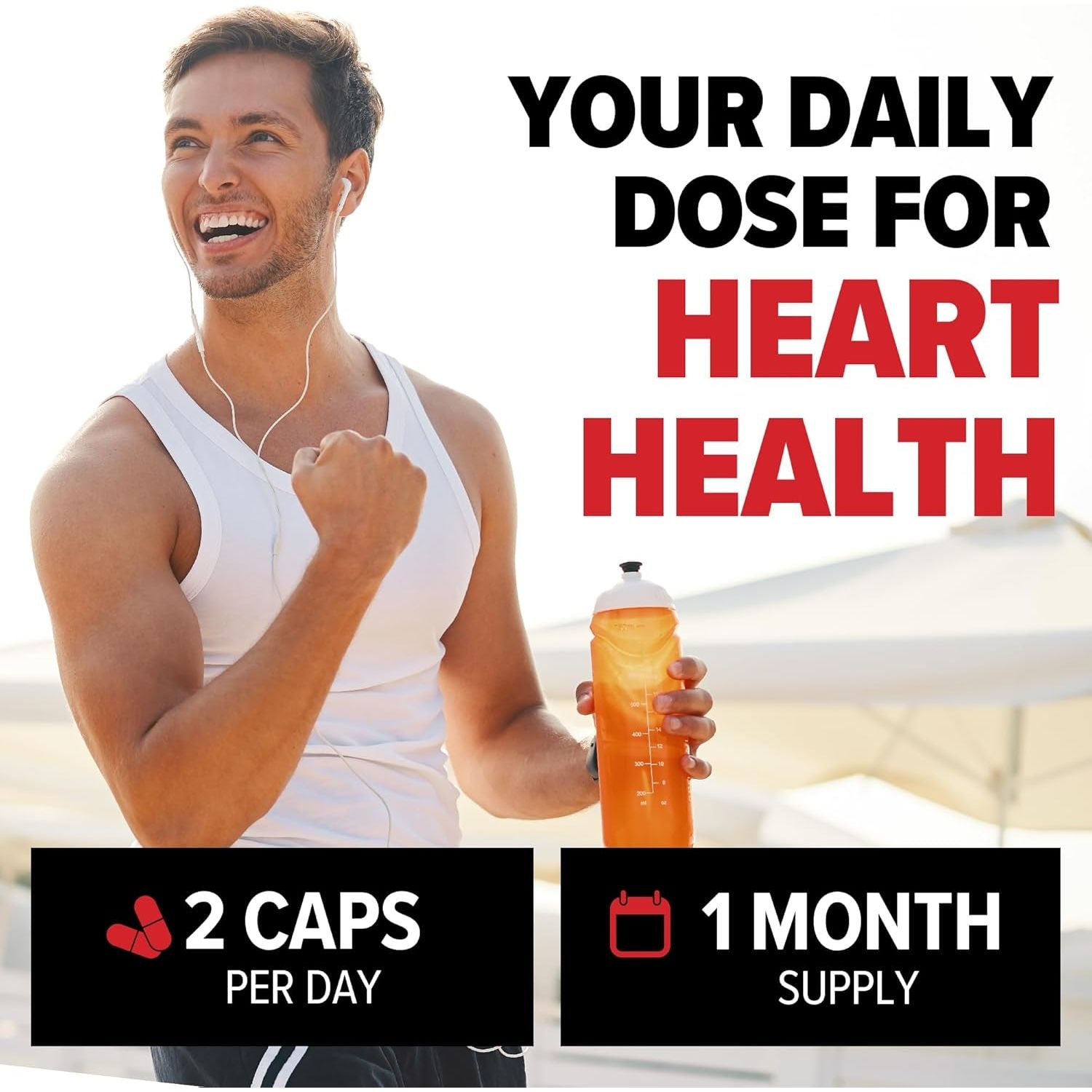 10X Health TMG Supplements - Trimethylglycine Supplement for Liver Support, Heart Wellness, Energy - 60 Capsules