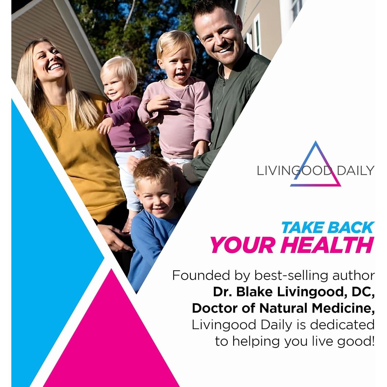 Livingood Daily Immune Support Supplement, 120 Capsules