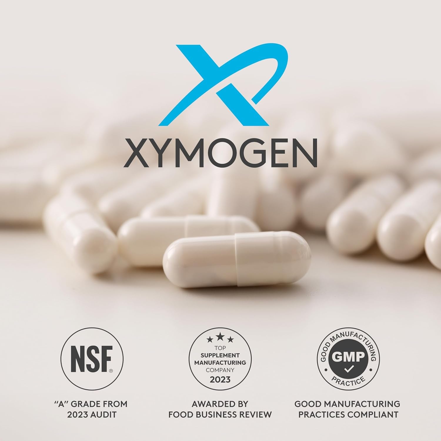 XYMOGEN Calcium, Magnesium Zinc Minrex Multi-Mineral Supplements - 120 Capsules