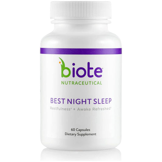 Biote Nutraceuticals - Best Night'S Sleep - Restfulness + Awake Refreshed (60 Capsules)