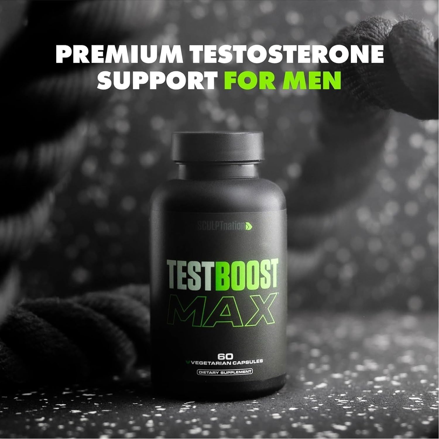 Sculpt Nation by V Shred Test Boost Max - Testosterone Supplement for Men - Tribulus Terrestris 60 Capsules