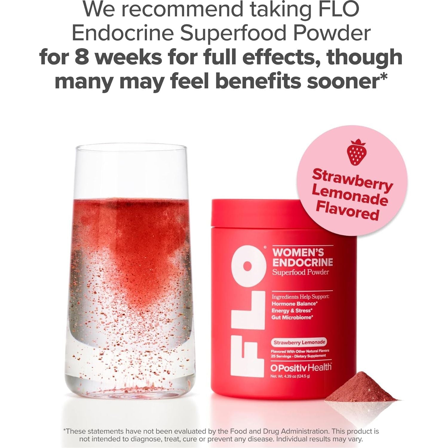 FLO Women’S Endocrine Superfood Powder – Supports Healthy Cortisol Levels, Hormonal Balance –  25 Servings