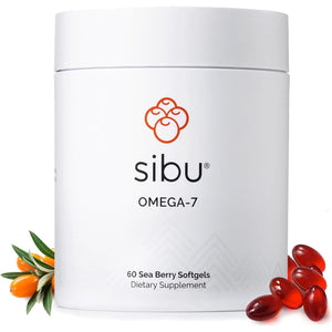 Sibu Omega-7 Softgels, Premium Organic Himalayan Sea Buckthorn Oil (30 Day Supply)