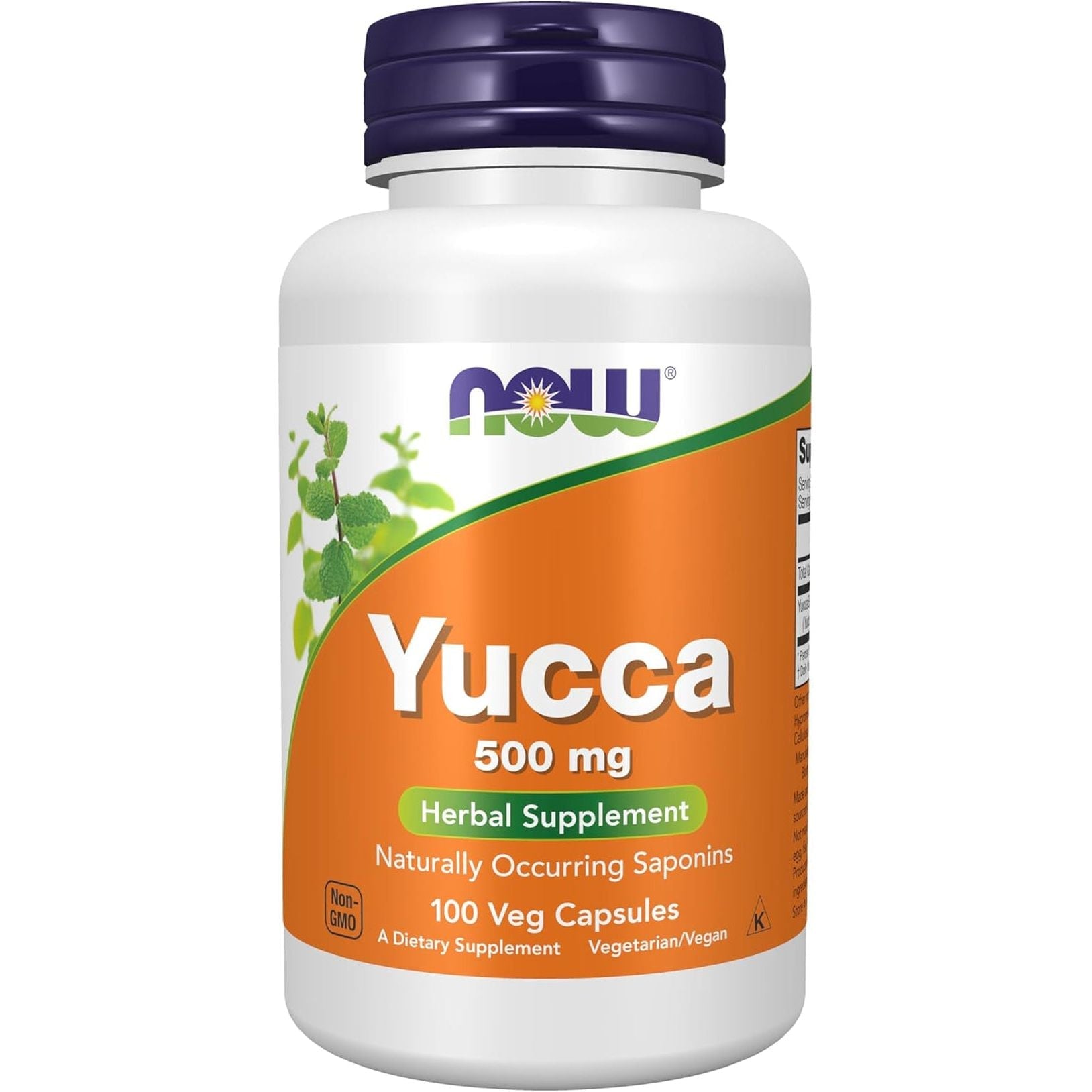 NOW Foods Supplements, Yucca 500 Mg, 4:1 Concentrate, Herbal Supplement, 100 Capsules