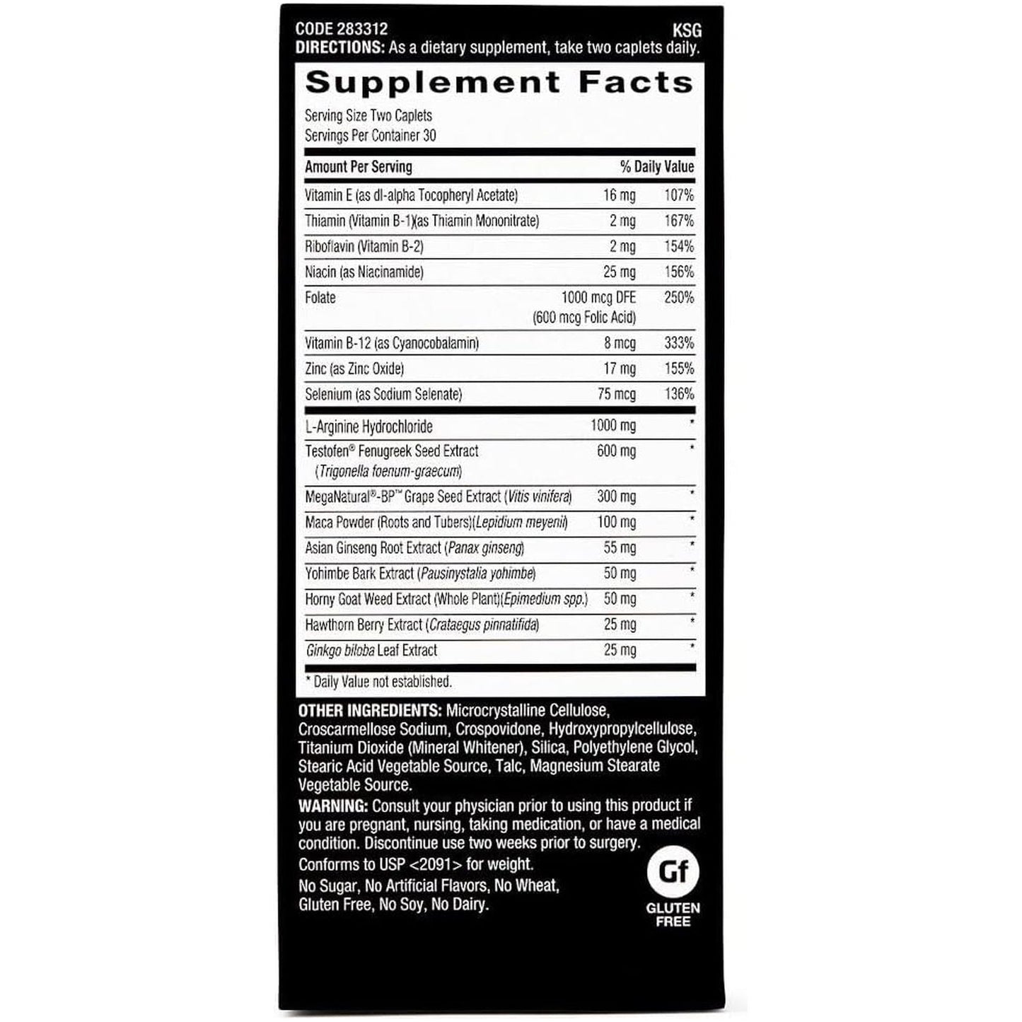 GNC Men'S Staminol Ultra, 60 Caplets, Supports Sexual Health and Vitality