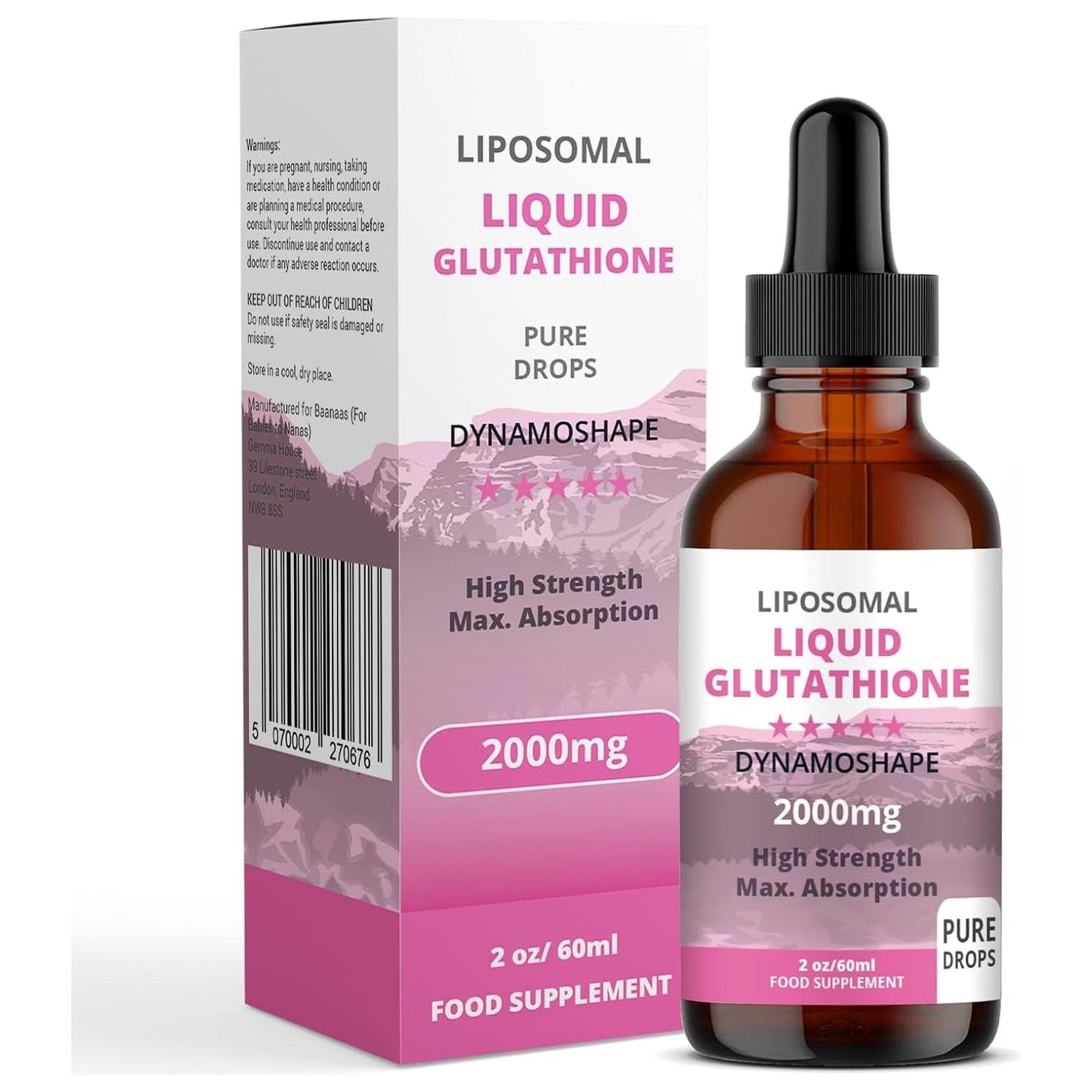 Liposomal Glutathione 2000Mg with Vitamin C - Antioxidant Supplement for Detox