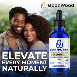 Goodwood - Male Liquid Drops - Increases Stamina and Size - Improves Energy, Drive, and Power for Men