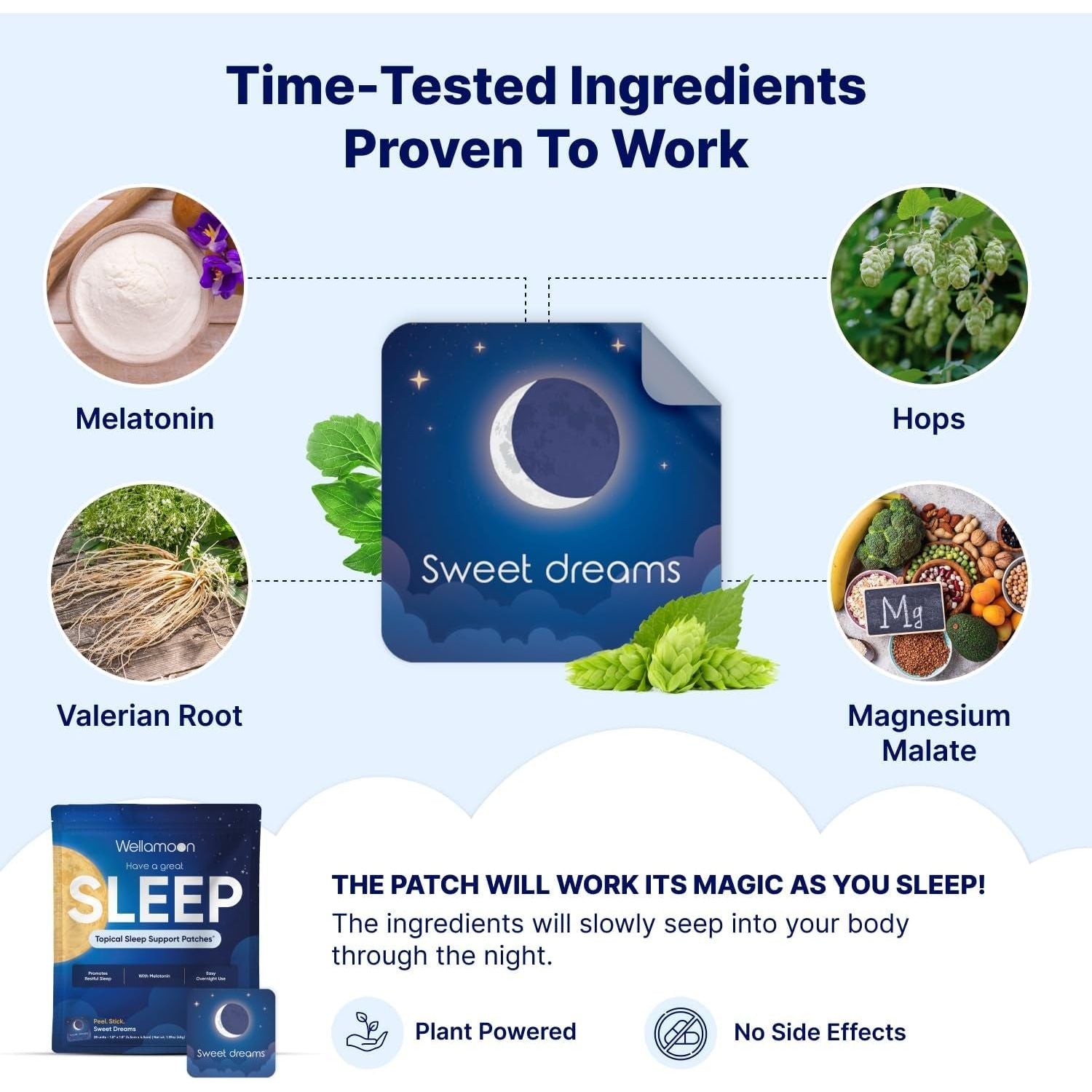 Original Sleep Patches for Adults Extra Strength | Easy-To-Apply Sleep Patch with Melatonin & Valerian 28 Patches