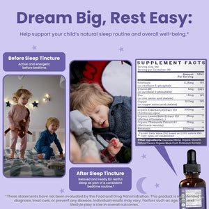 Truheight Kids Sleep Tincture Ages 2+ Babies, Toddlers & Kids Natural Sleep Aid 