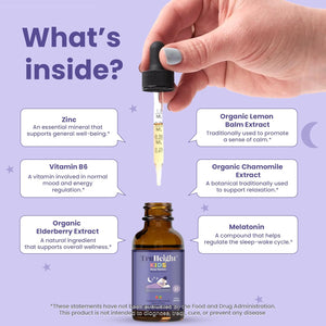 Truheight Kids Sleep Tincture Ages 2+ Babies, Toddlers & Kids Natural Sleep Aid 