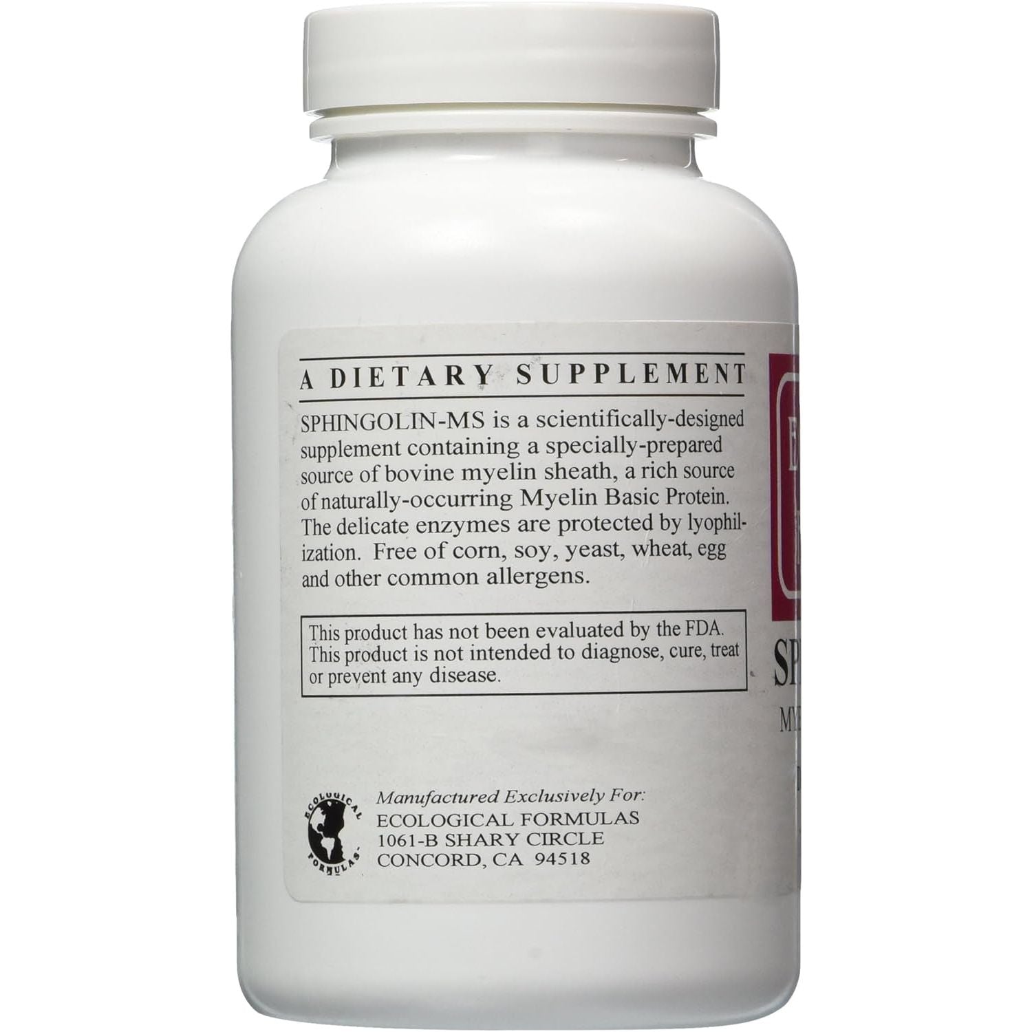 Ecological Formulas - Sphingolin 200 Mg 240 Caps [Health and Beauty]