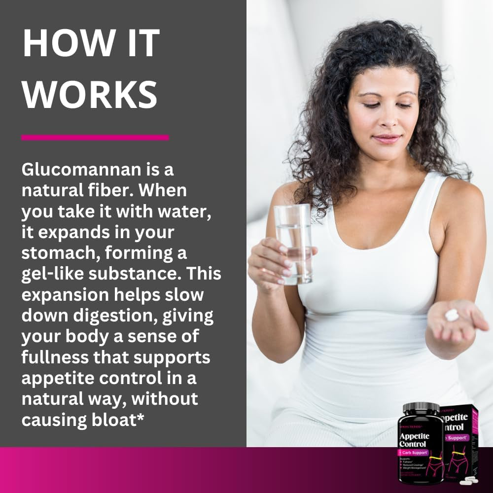 UNALTERED Appetite Suppressant for Women - Helps Manage Cravings, Promotes Fullness, & Supports Weight Loss - 120 Capsules