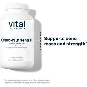 Vital Nutrients Osteo-Nutrients II for Bone Strength, Healthy Heart 240 Capsules
