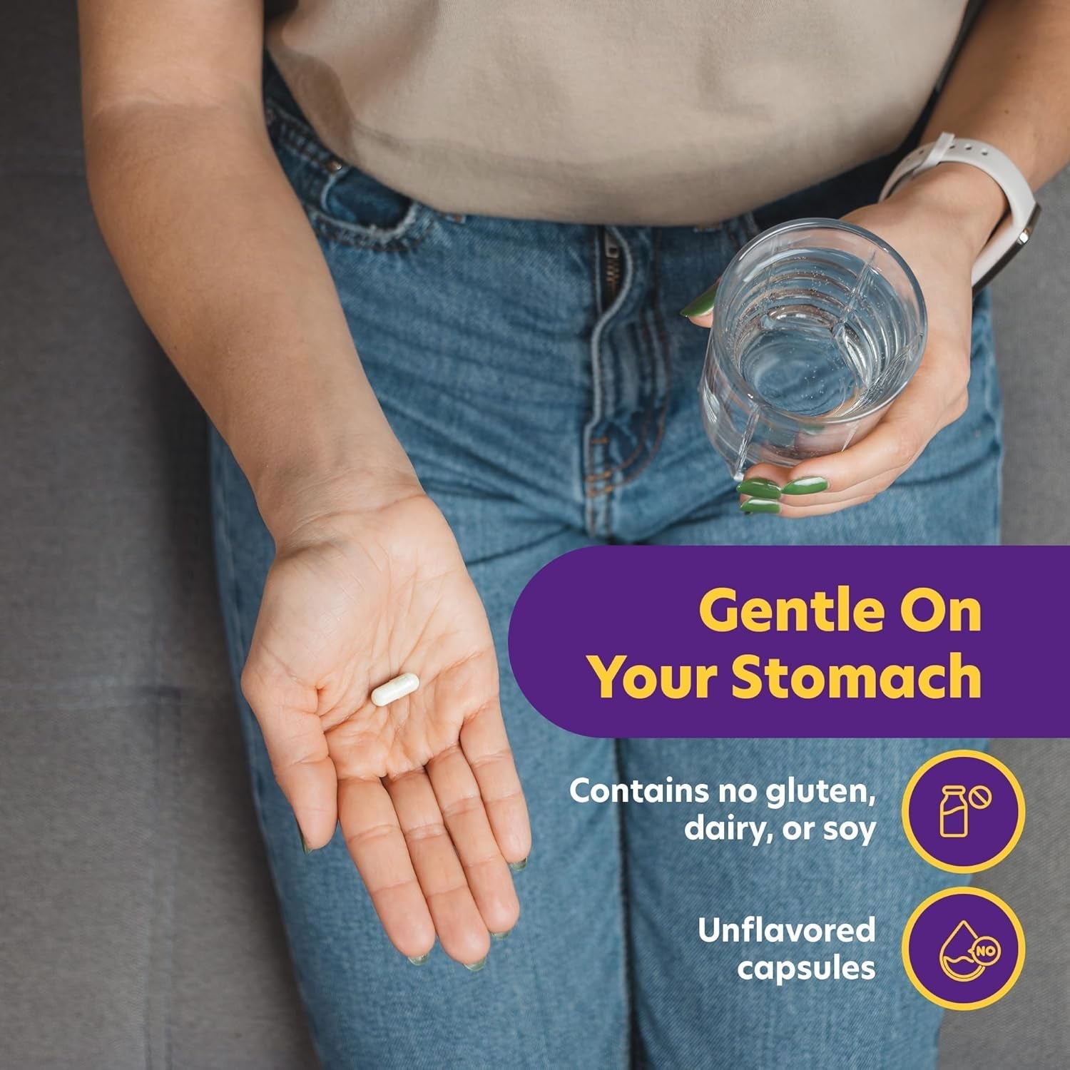 Berkley Jensen Daily Care Digestive Health Probiotics for Women & Men 80 Capsules