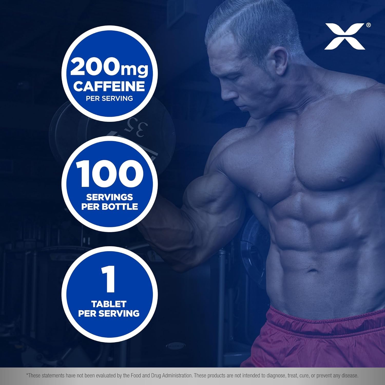 ALLMAX Nutrition Caffeine Pills, Sustained Energy & Pre - Workout Mental Focus, 200 Mg, 100 Tablets