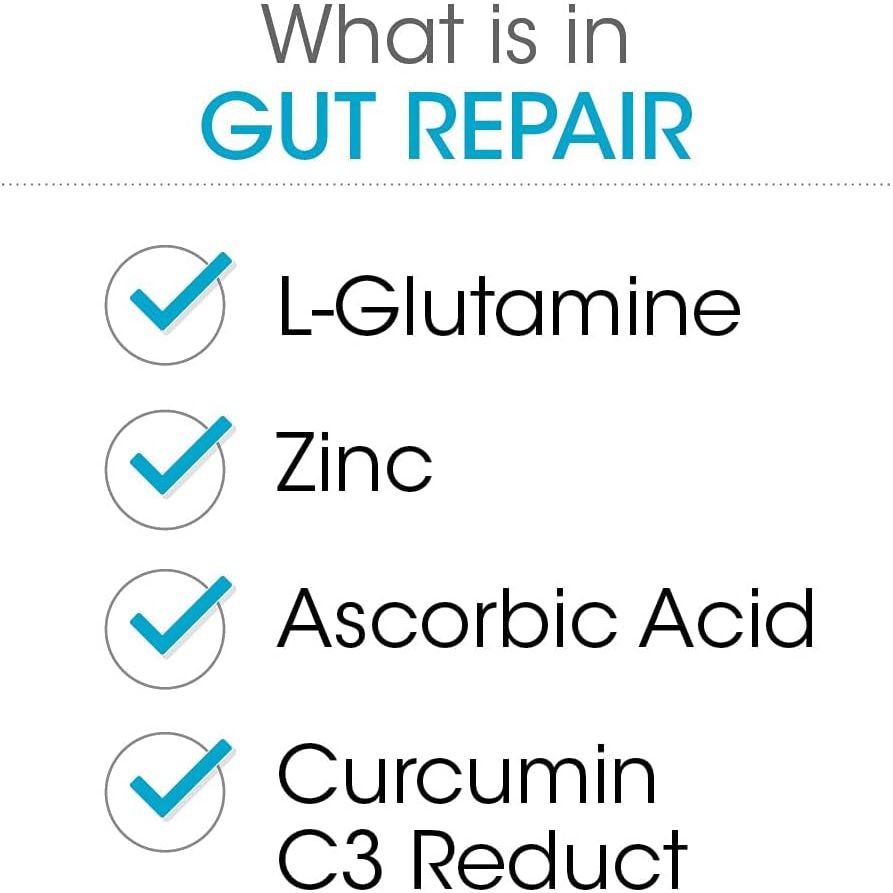 Silver Fern Gut Repair - Digestive Health Supplement Powder (1 Tub - 30 Servings)
