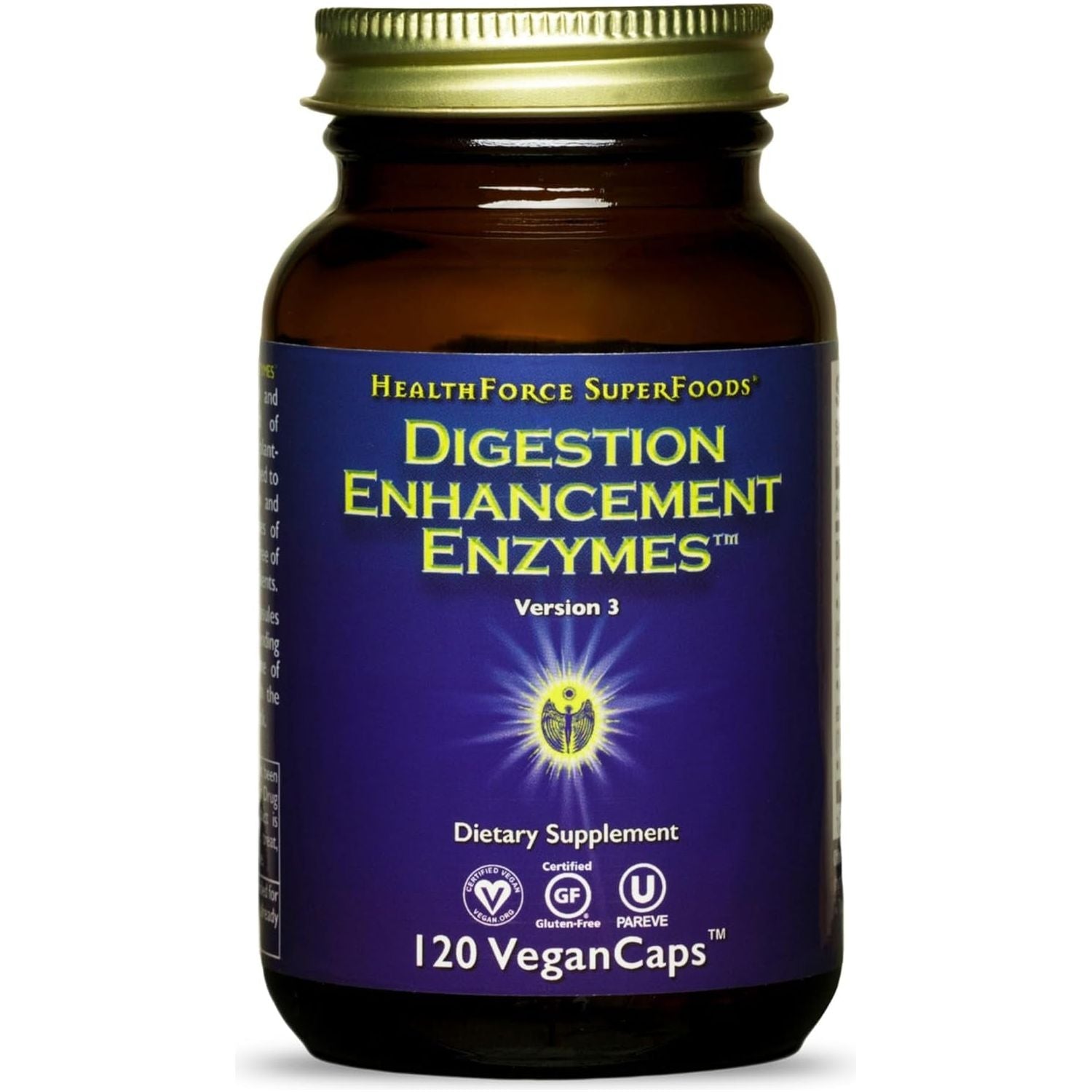 Healthforce Superfoods Digestion Enhancement Enzymes - 120 Vegan Capsules