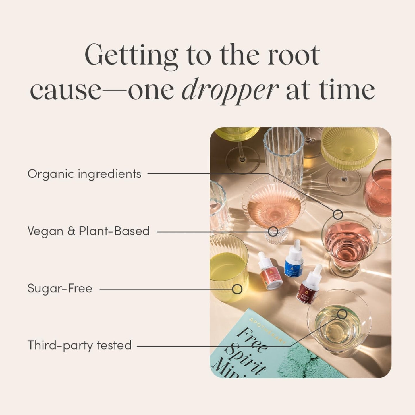 Apothékary Free Spirit Minis Set 3 Bottles,15 Servings per Bottle