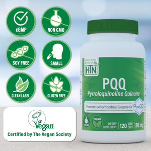 Health Thru Nutrition PQQ 20Mg | Promotes Mitochondrial Biogenesis 120 Servings