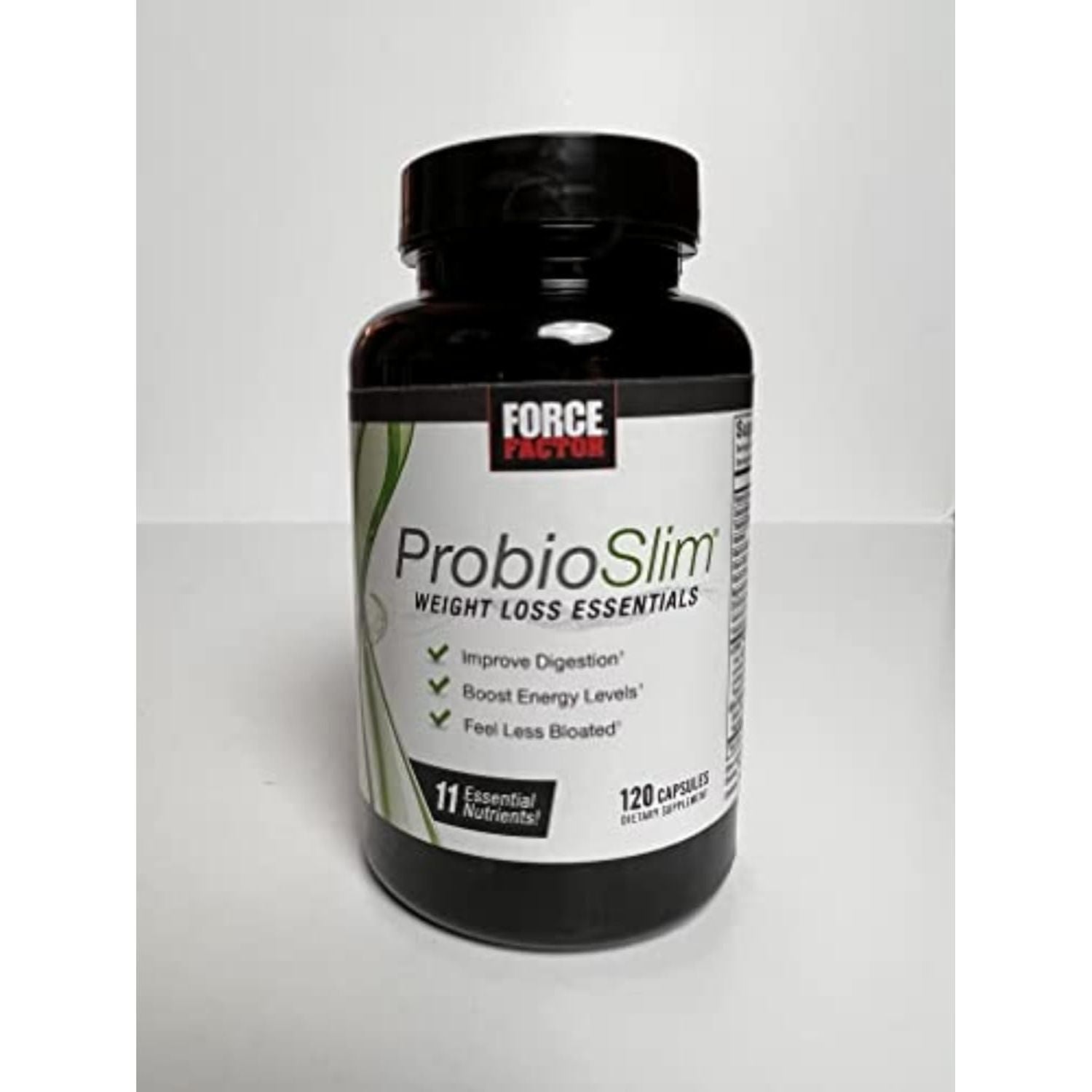 FORCE FACTOR Probioslim Weight Loss Essentials Complete Daily Digestive Health and Weight Loss Probiotic Supplement 120 Capsules