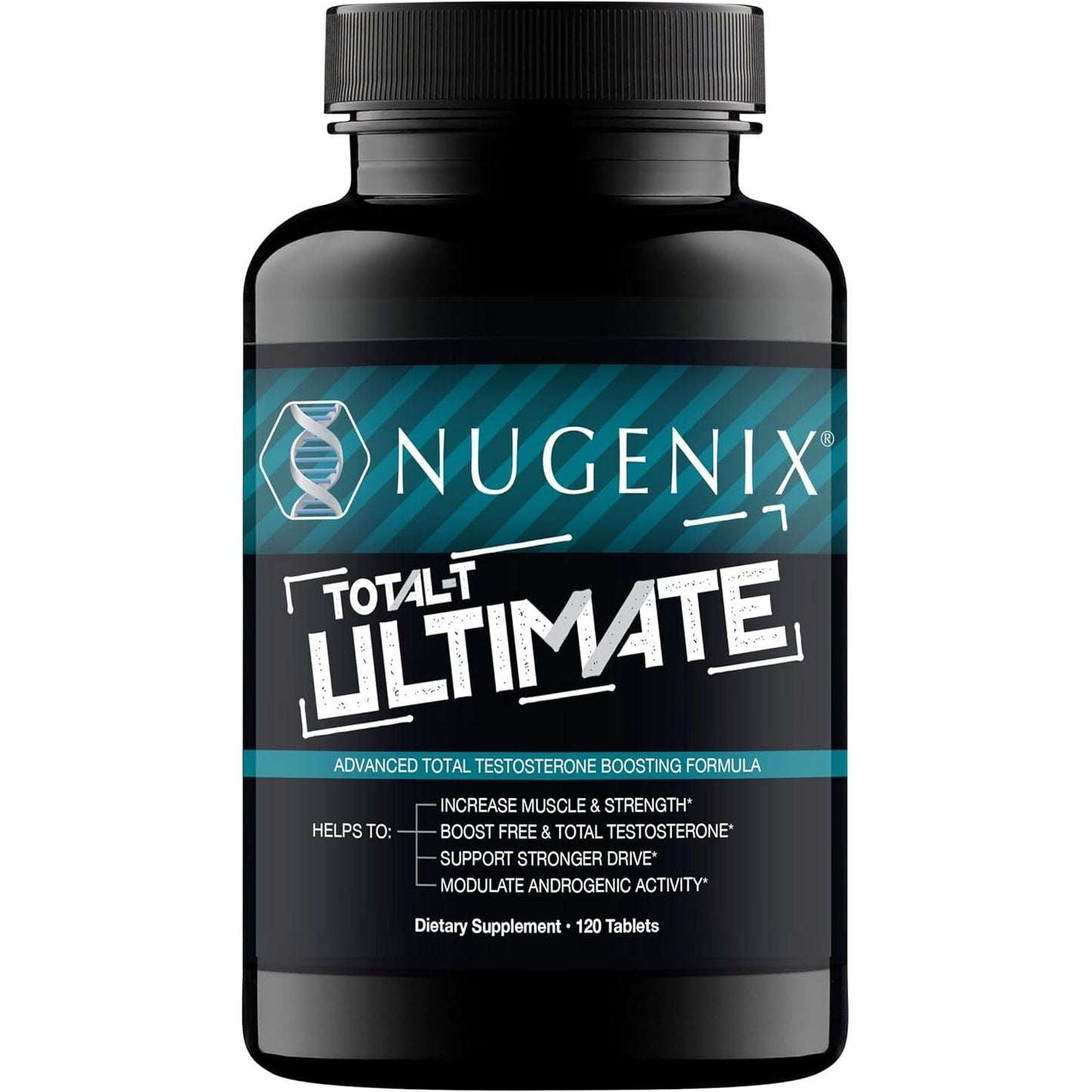 Nugenix Total-T Ultimate - Advanced Free and Total Testosterone Booster for Men - 120 Tablets