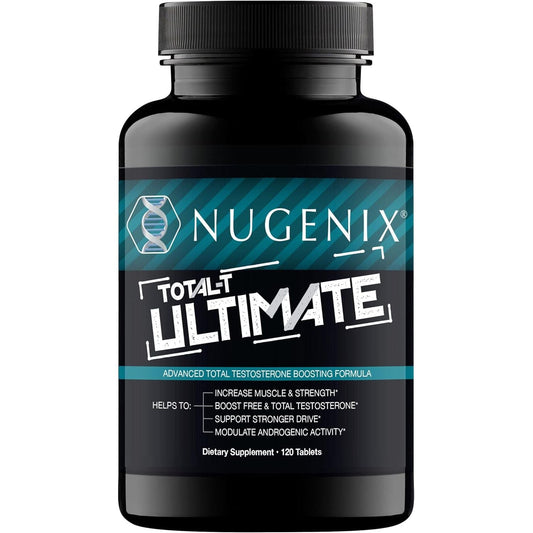 Nugenix Total-T Ultimate - Advanced Free and Total Testosterone Booster for Men - 120 Tablets