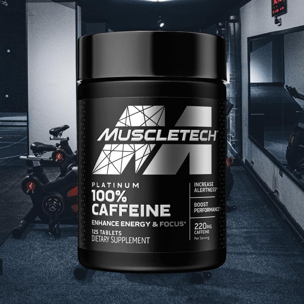 Caffeine Pills, Muscletech 100% Caffeine Energy Supplements, 220Mg (125 Count)