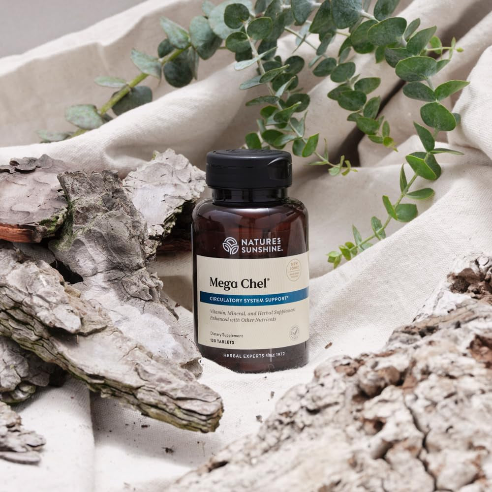 Nature'S Sunshine Mega-Chel, Complete Vitamin with Powerful Antioxidants, Herbs, Vitamins, Minerals, and Amino Acids 120 Tablets