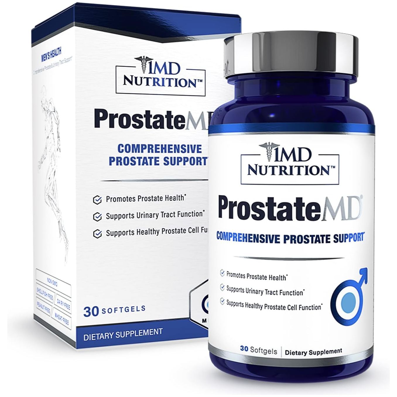 1MD Nutrition Prostatemd Saw Palmetto Prostate Support Supplement for Urinary Tract and Frequent Bathroom Urges | 30 Day Supply