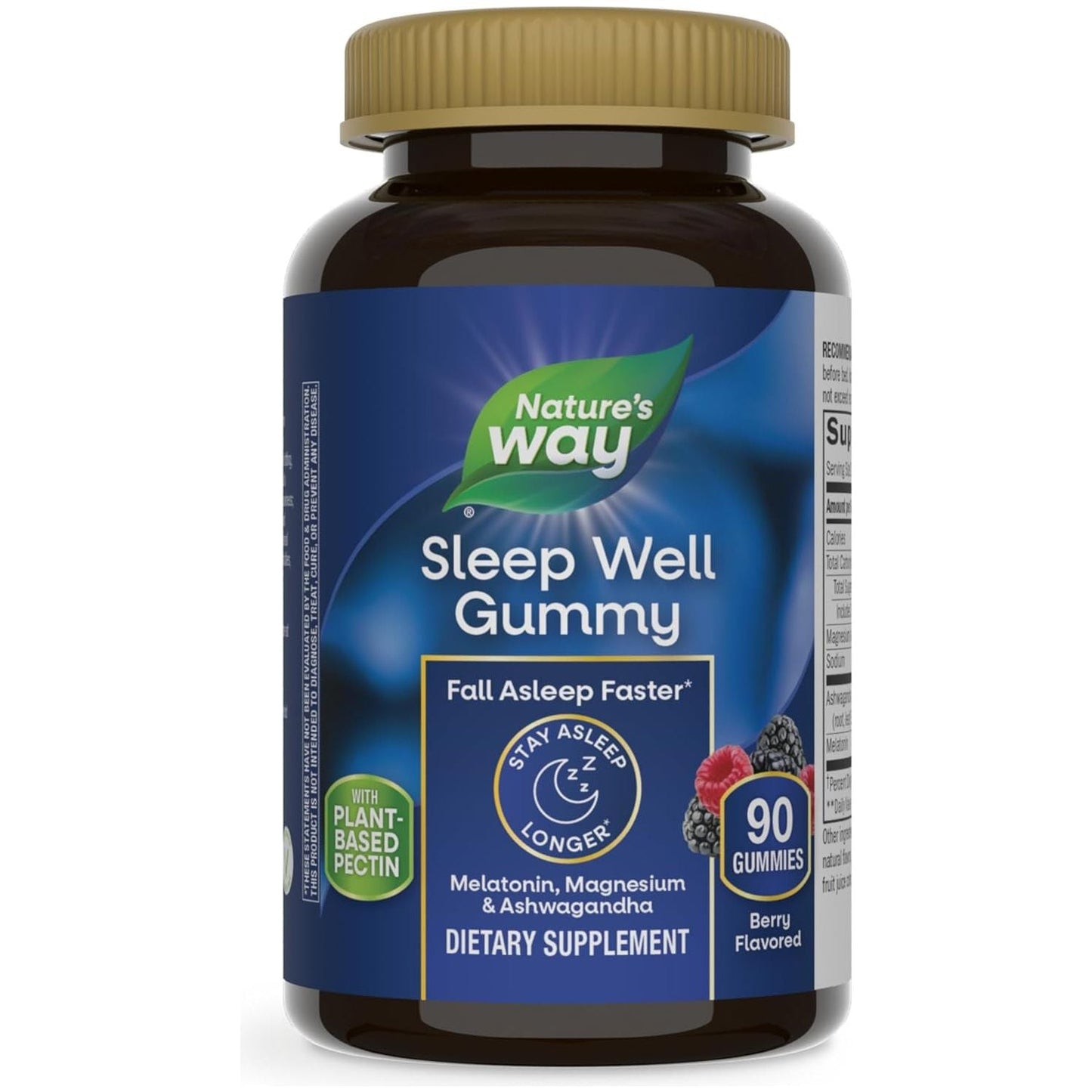 Nature’S Way Sleep Well Gummies for Adults with Melatonin Ashwagandha and Magnesium