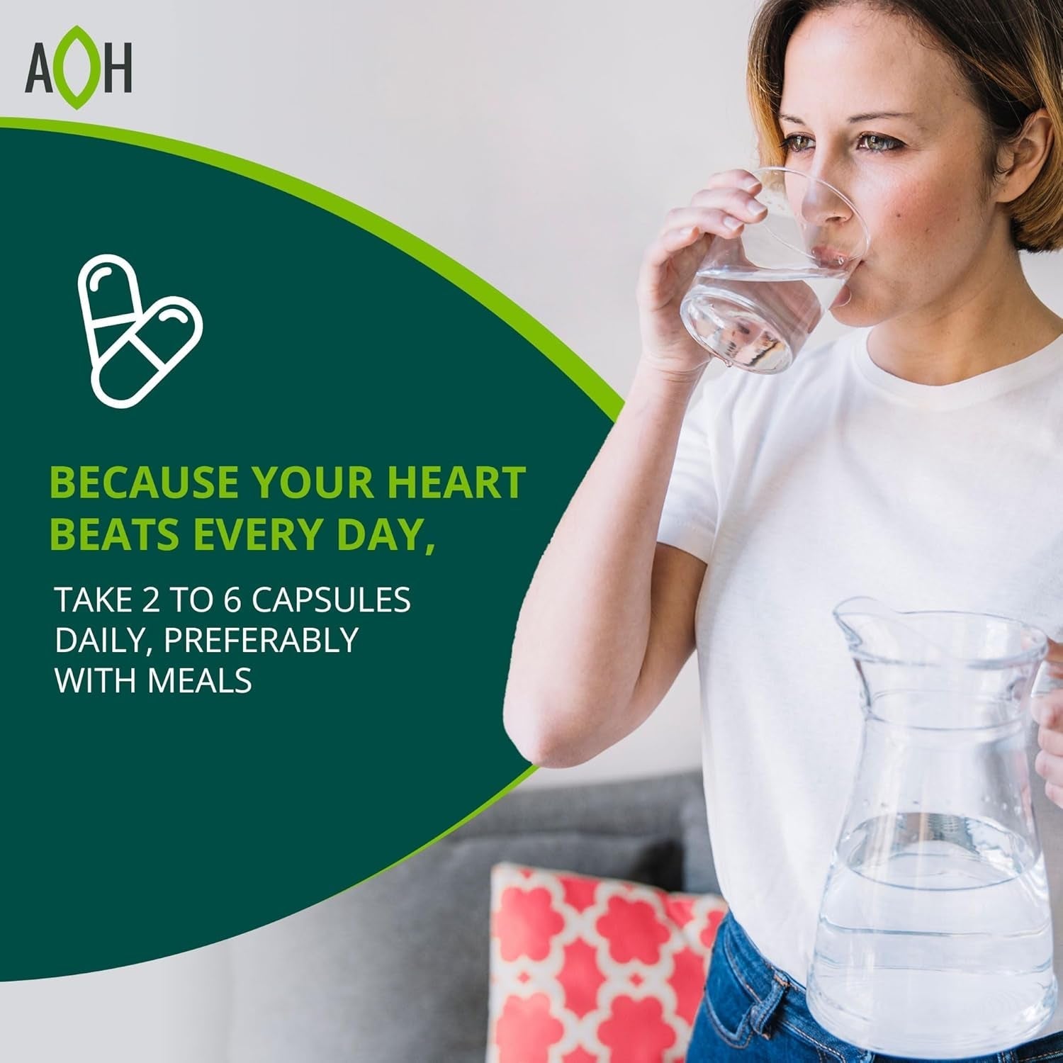 Blood Pressure Support Supplement – Supports Cardiovascular, Heart Health and Blood Circulation (180 Capsules)