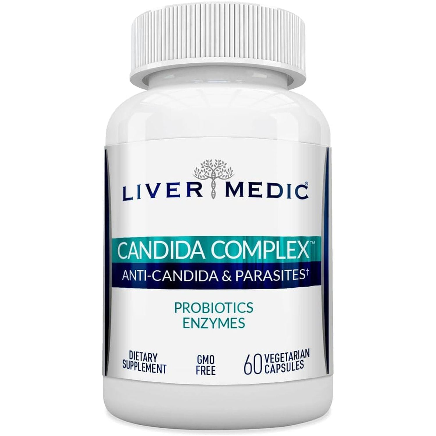 Candida Complex Oregano Oil, Digestive Enzymes, Candida Cleanse, 60 Vegetarian Capsules