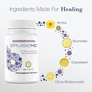 Arnica 1,000Mg and Bromelain 500Mg 2,400Gdu/G Supplement for Bruising and Swelling (7-Day Supply)