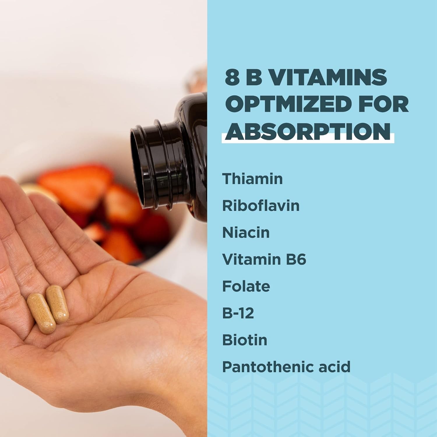 Ancient Nutrition Vitamin B Complex Supplement, Supports Healthy Energy Levels, 60 Capsules