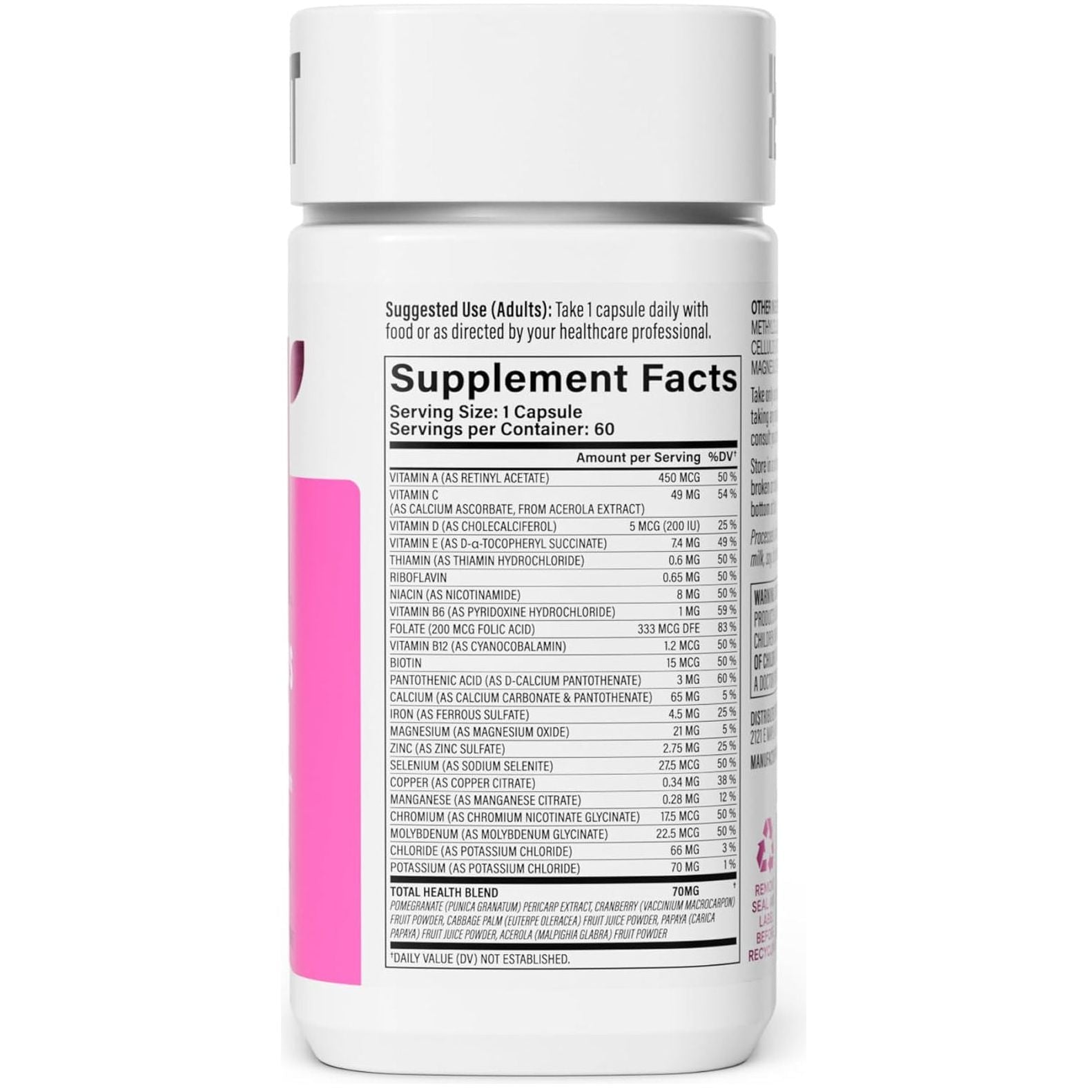 Habit Womens Multi Supplement (60 Capsules) - Supports General Health & Wellness
