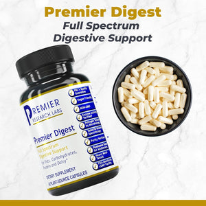 Premier Research Labs: Active Digestive Enzymes with Probiotic and Prebiotics  60 Capsules