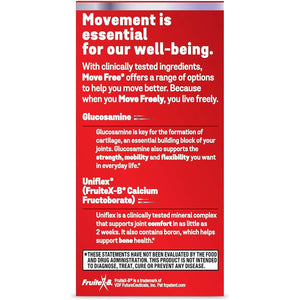 Move Free Advanced Glucosamine Chondroitin + Calcium Fructoborate Joint Support Supplement, 200 Tablets (100 Servings)*