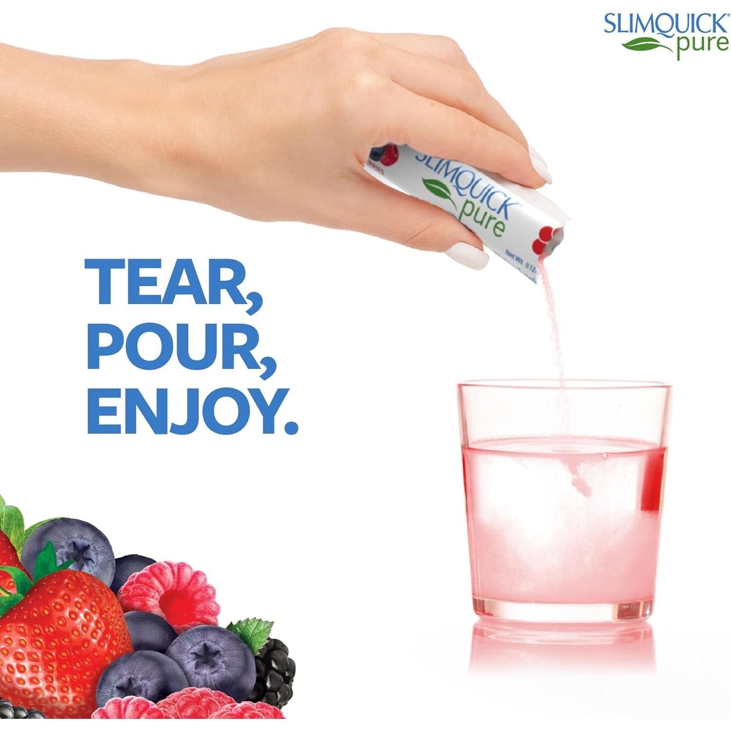Slimquick Pure 3X Extra Strength Mixed Berry Drink Mix for Women to Help Achieve Weight Goals 26 Count