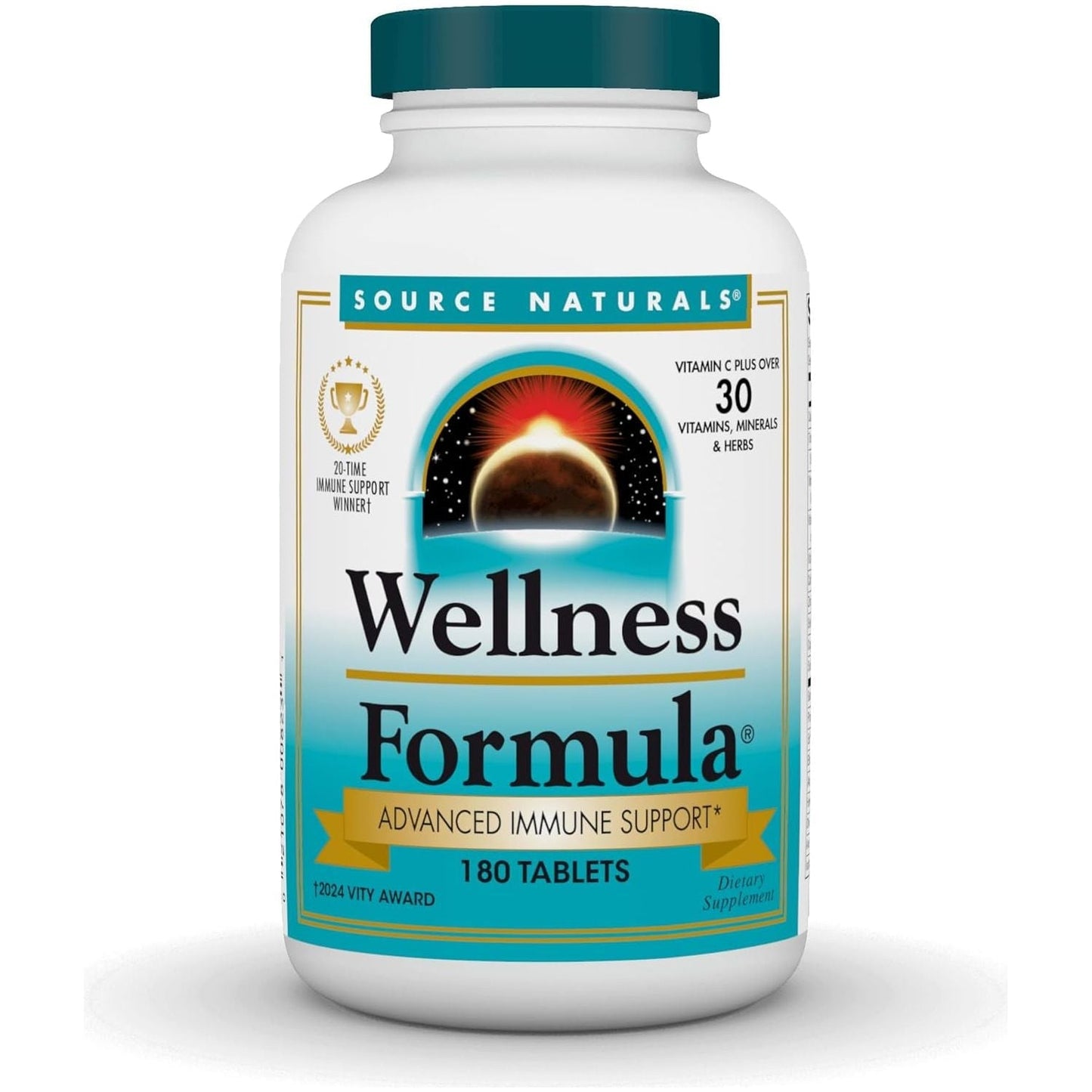 Source Naturals Wellness Formula Bio-Aligned Vitamins & Herbal Defense - 180 Tablets