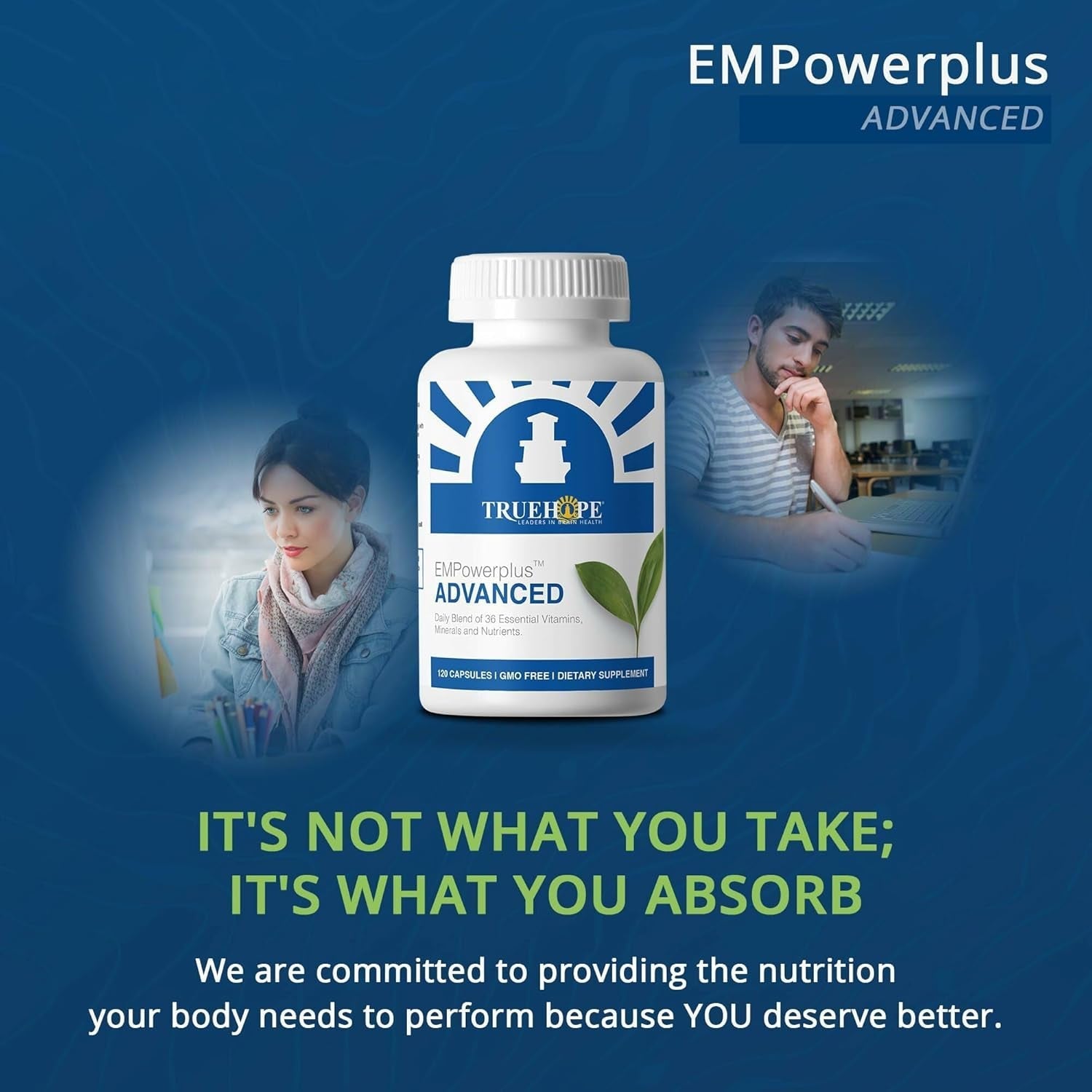 Truehope Empowerplus Advanced Multivitamin to Support Cognitive Functions 120 Capsules