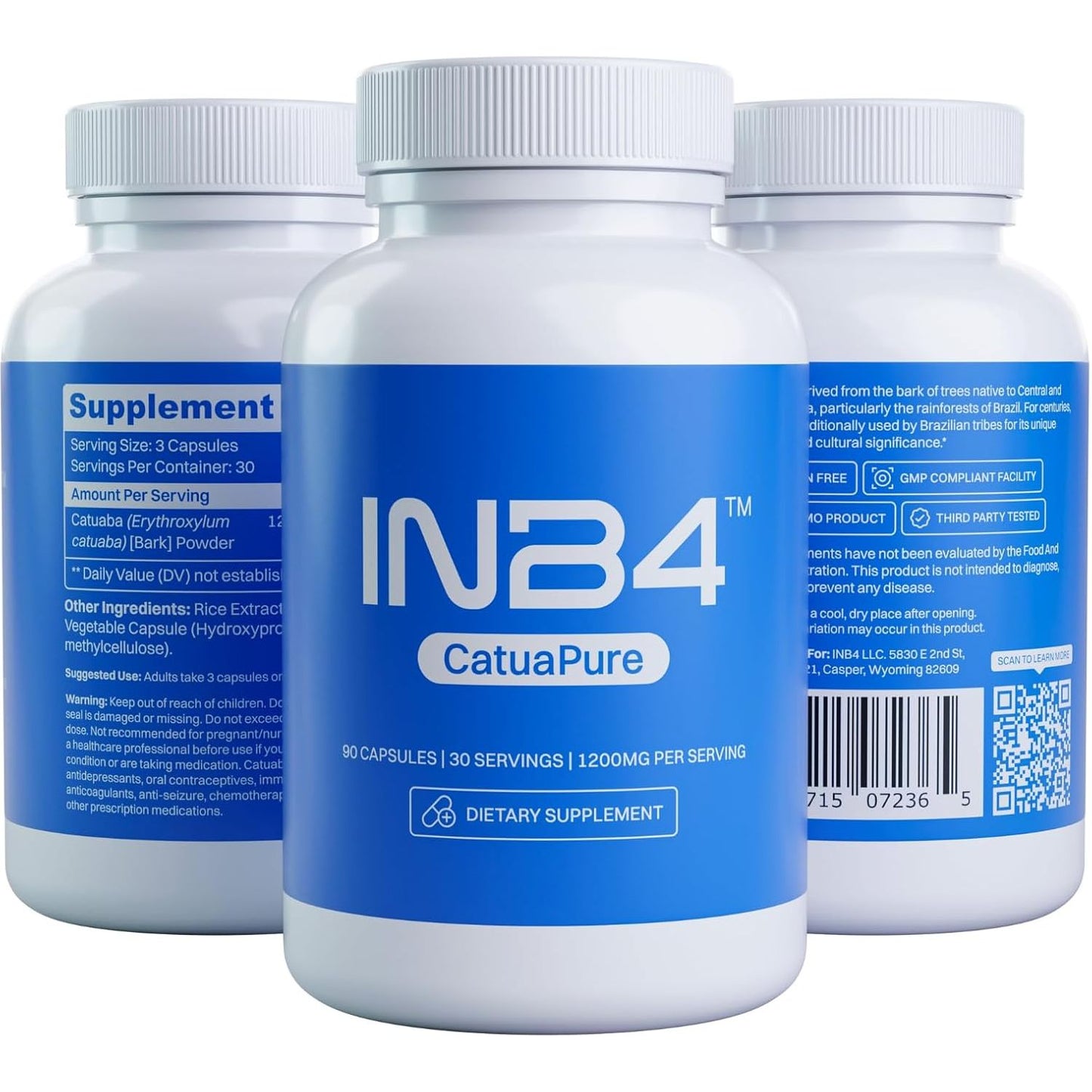 Catuapure (Catuaba Bark Extract) | 1200Mg | 90 Capsules | Erythroxylum Catuaba