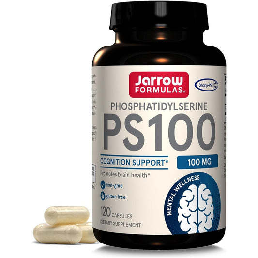 Jarrow Formulas PS100 Phosphatidylserine 100 Mg, for Brain Health and Cognition Support, 60 Softgels