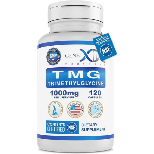 Genex Formulas 1000Mg TMG Supplements - Liver Supplement for Healthy Homocysteine Levels (120 Capsules)
